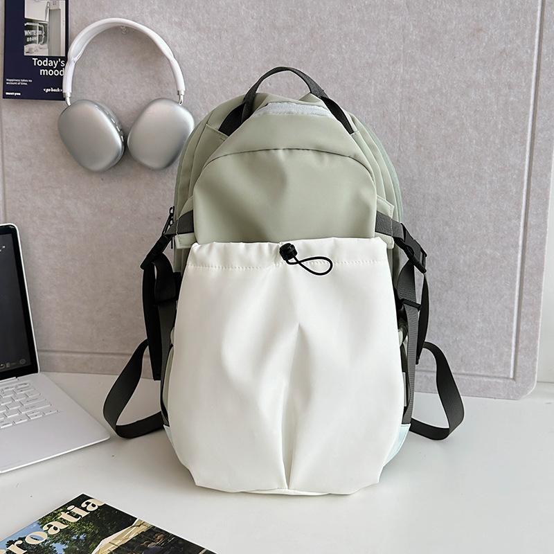 

Fashion Vintage Tooling School Bag Female College Student Lightweight Large Capacity Backpack Men s Premium Travel Backpack