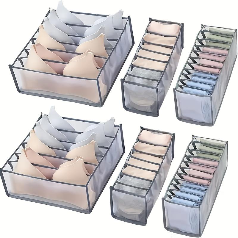 Underwear Sock Organizer Box Multi-functional Foldable Closet Organizers Drawer Divider Storage Boxes For Underpants Socks Bra