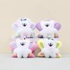 Love Butterfly Wings Maltese Keychain Cute Backpack Decorative Doll Pendant