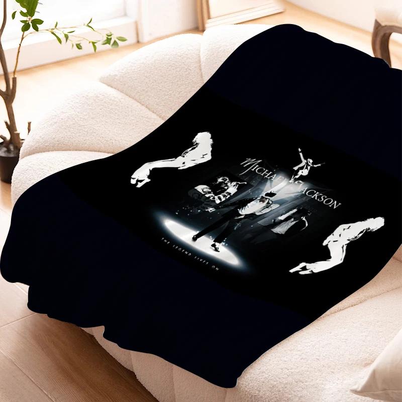 Flannel Warm Winter Blankets Michael Jackson Microfiber Bedding Knee Bed Fleece Custom Nap Decorative Sofa Fluffy Soft Blankets