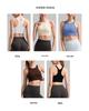 Sutiã Esportivo Feminino à Prova de Choque e Secagem Rápida: Top Fitness Canelado, Absorvente de Suor, para Treino de Yoga
