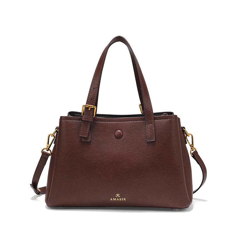

2025 Summer New Fashion Commuting Handbag, Niche Design, High-end Feel, Large Capacity, Single-shoulder Crossbody Tote Bag вино красного