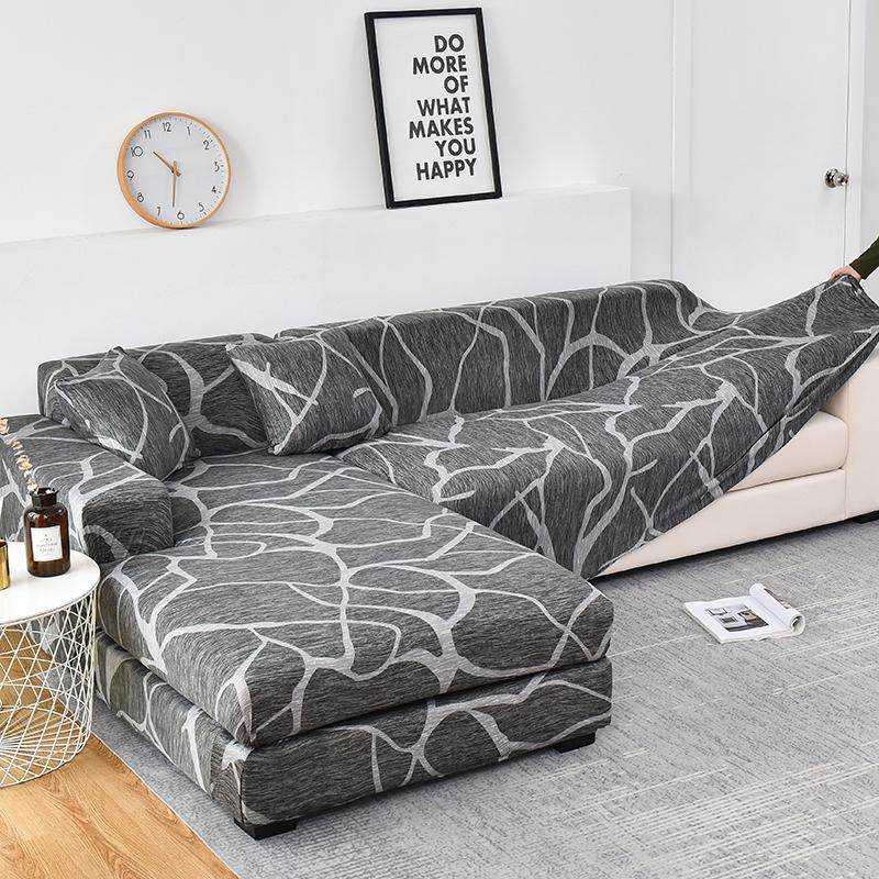 Premium Texture Couch Covers for Sectional Sofa Washable Stretch Sofa Covers L Shape Sofa Slipcovers Anti Slip Furniture Protector 1pc