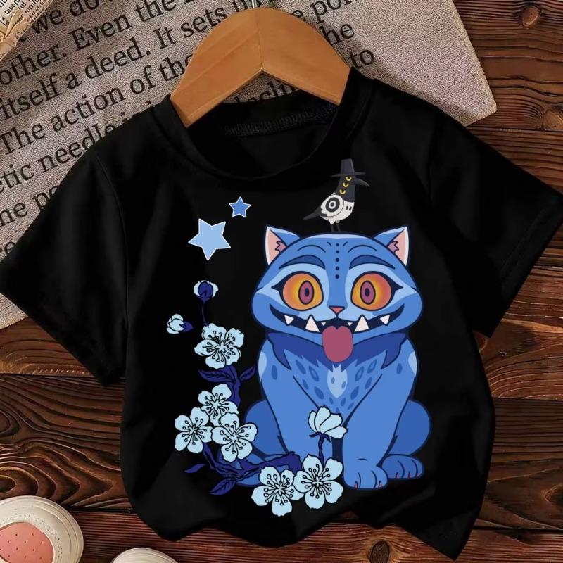 Harajuku Child Clothes Fashion Kids T-Shirt Girls Boys Clothing Kpop Demon Hunter HuntrX Graphic Short Sleeve Tees Tops/