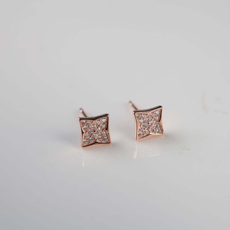 

Серьги в корейском стиле с геометрическими бриллиантами для женщин, новые модные простые компактные серьги, элегантные стильные серьги