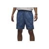 Jordan Air Letter Print Lace-Up Casual Denim Shorts Men Bottoms Blue Grey FN4652-436