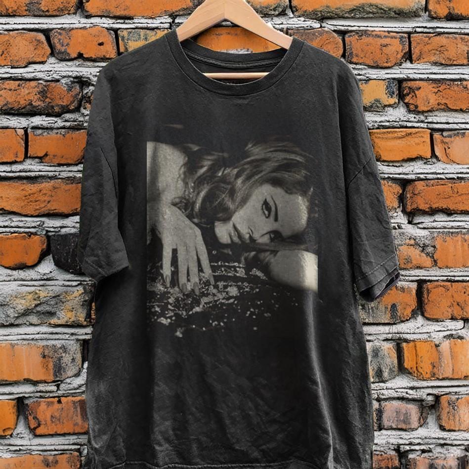 New Lana Del Rey Singer Photo Unisex Black Cotton T-Shirt