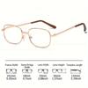 Anti Blue Light Glasses square Cermin Mata Silau Computer Eyeglasses for Women Men Fashion Metal Frame Specs
