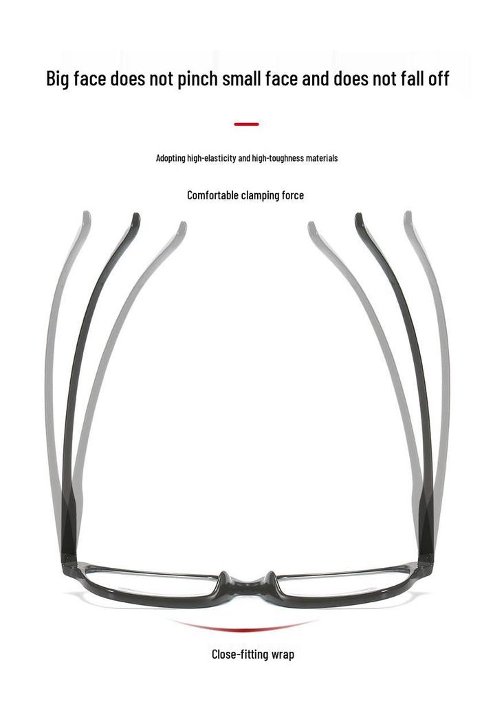 Stylish Chinese-Style HD Anti-Blue Light Reading Glasses for Men and Women, Portable & Fashionable