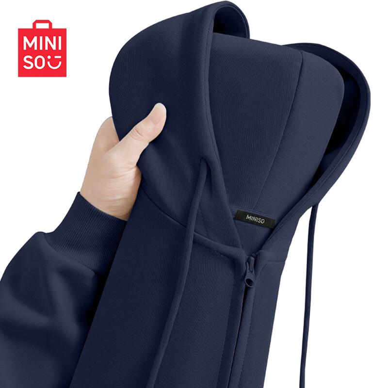 MINISO Women's Casual Hooded Cardigan Sweatshirt