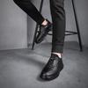Jarní podzimní sportovní obuv Pánské Kožené Prodyšná Síťovina Běžné Kožené Boty Pánské Boty Trend Černá Kožená Protiskluzová jednokolka