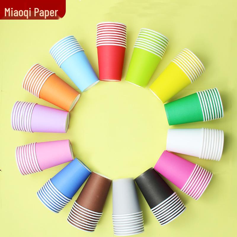 Colorful DIY Paper Cups for Kindergarten Arts & Crafts