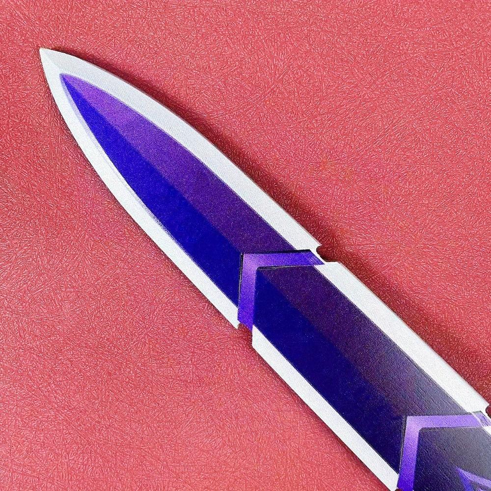 19.7inch Genshin Impact Katana Sabre Wooden Ninja Knife Anime Cosplay Prop Real Size Japanese Katana Original Samurai Sword Toy