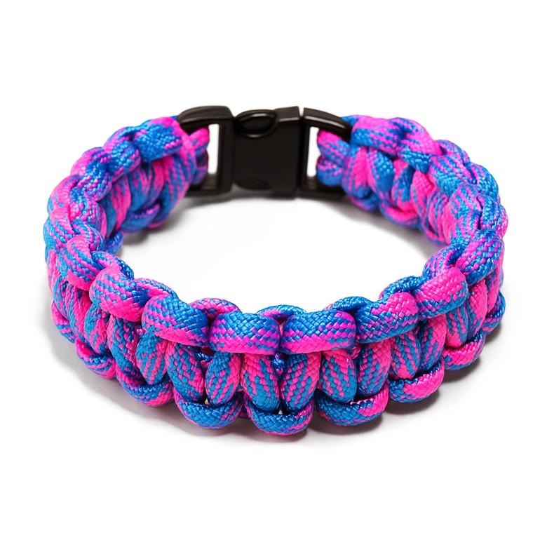 Paracord Mark-4 o gęstym splocie (Szum Różowy)