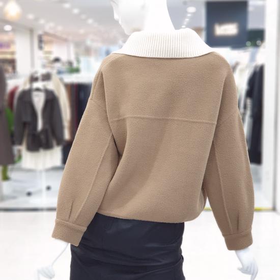 ABFZ Simple Collar Point Jacket Cardigan