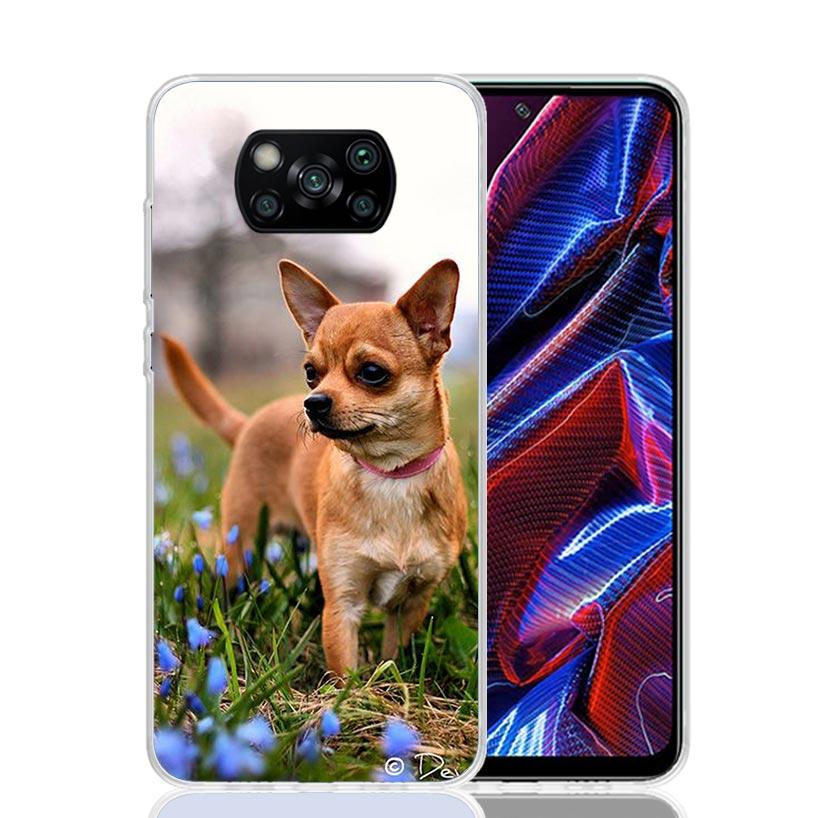 Chihuahua Puppy Teacup Dogs Case Phone Cover for Xiaomi Redmi Note 10 9 9S 8 8T 7 5 Pro Mi 12T 11T 10T 9T 12 11 Lite A3 A2 Trend