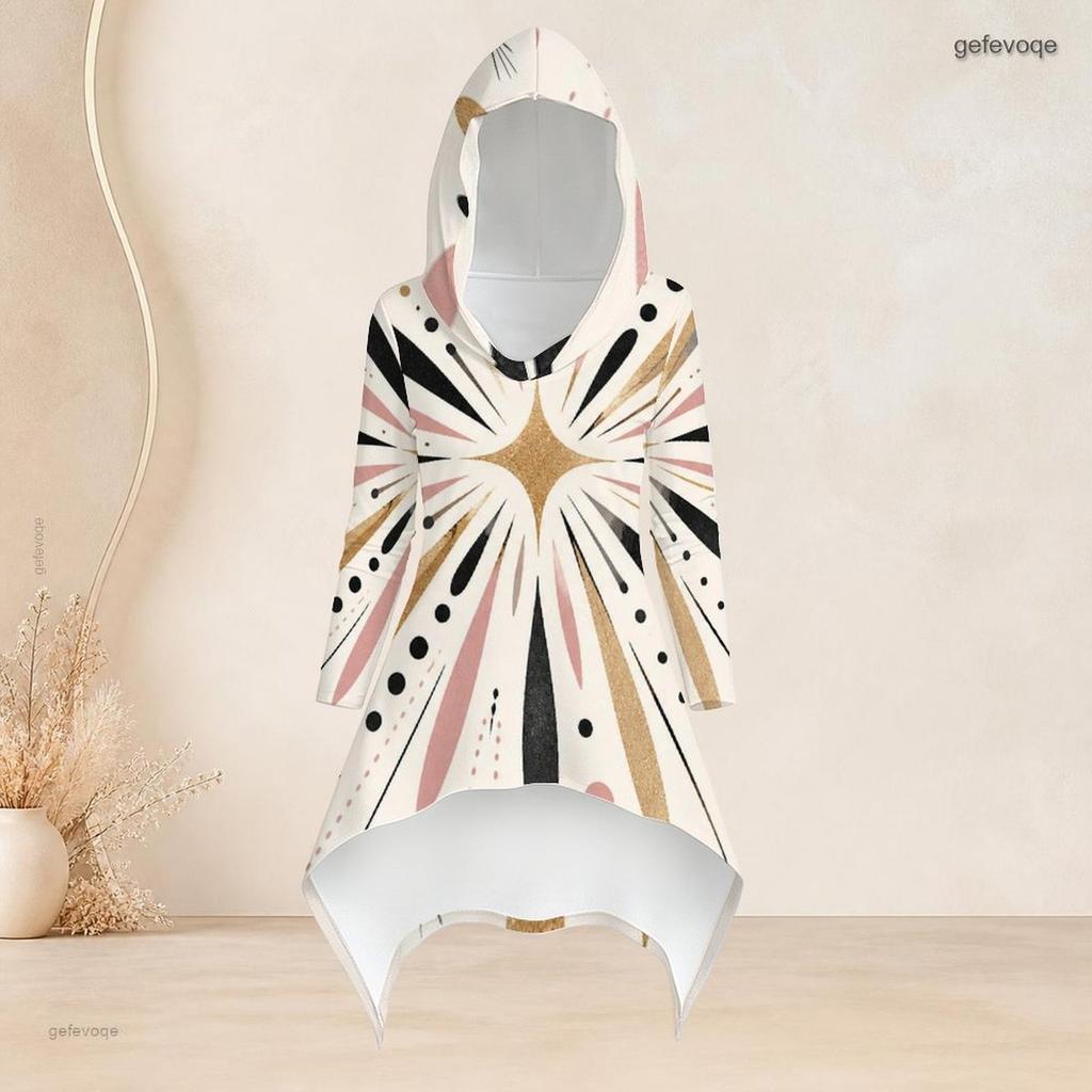 Women Plus Size Floral Printed Hooded Long Sleeve High Low Top Fitted Pants Two Piece Set