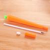 Funny Carrot 0.5mm Black Gel Ink Writing Pen Office School Supply Creative Gift