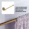 Vintage Präglad Badrumshanddukshängare Väggmonterad Metallhanddukshängare Stång Räls Badrumshanddukshållare Beslag Hållbar