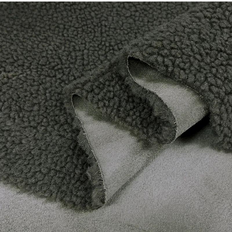 

50x150cm Thickened Suede Composite Lamb Wool Fabric Winter Warm Coat Motorcycle Clothing Windbreaker Fashion Sewing Cloth 50x150cm