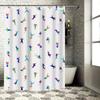 Colorful Bathroom Shower Curtain Waterproof Fabric Decorative Modern Design Printing for Home Decoration White with People Danci
