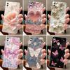 Phone Case For Honor 8C/Play 8C/Honor 8X Butterfly Bow Protective Casing Honor 8A Pro Funda Transparent Soft Silicone TPU Cover