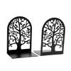 2pcs Bird Group Bookends Tree Of Life Bookends Metal Heavy Duty Desktop Home Office Supplies Storage Books Gift For Book Lovers