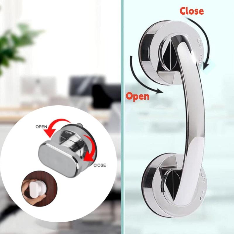 Non-Marking Suction Cup Handles No Drilling Shower Handle,Anti-slip Handrail for Bathroom Glass Doors Window Cupboards Wardrobes
