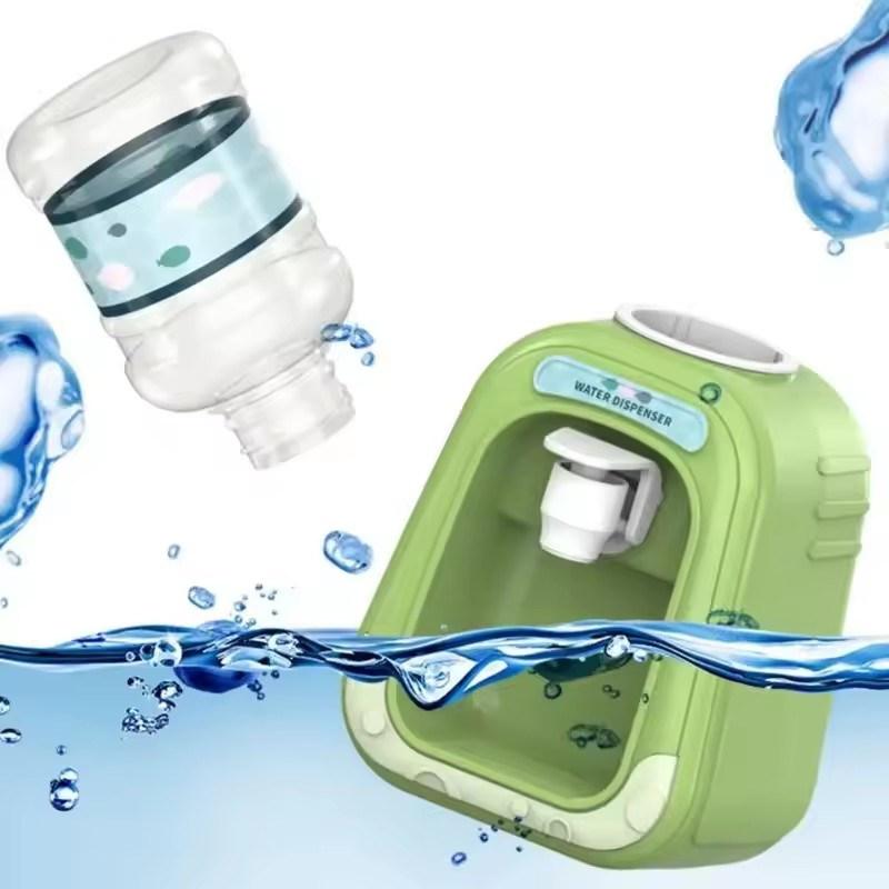 1PCS Mini Play House Cartoon Water Dispenser Rotatable and Detachable Cartoon Children's Beverage Machine Interactive Kids Toys