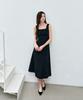 BASIKA Belted Shirred Sleeveless Dress_2 Colors