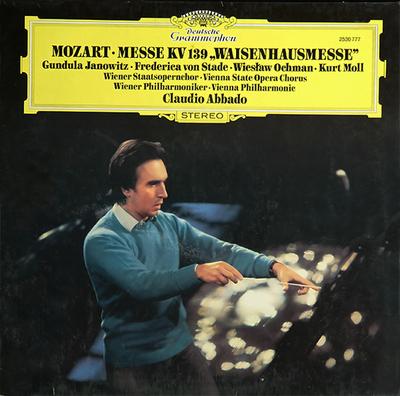 LP Record GUNDULA JANOWITZ  FREDERICA VON ST  Mozart Mass KV 139 Orphanage Mass 2530777 DEUTSCHE GRAMM 1977 Germany Classical Used
