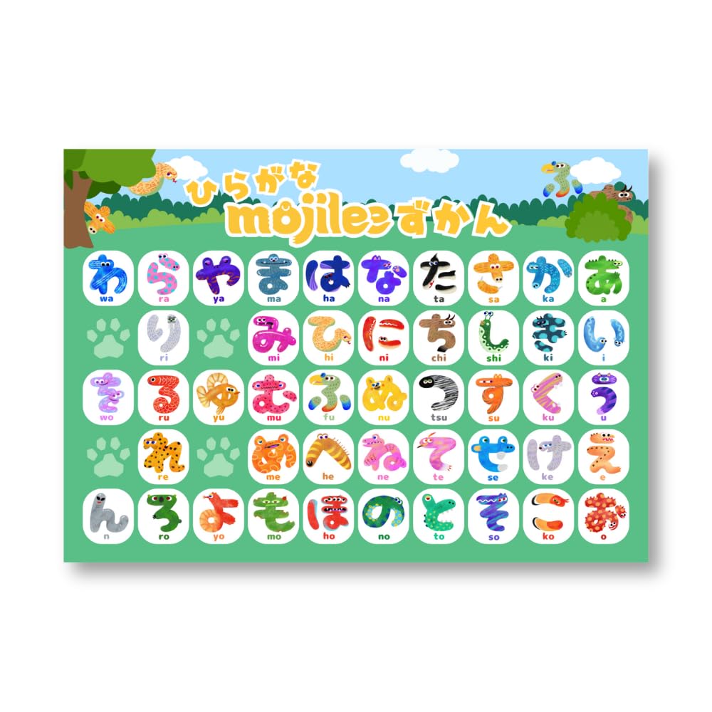 

mojilee Постер для ванной Развивающая игрушка [Серия «Монтессо для ванной»] ShelaughGames (Алфавитная таблица A3)