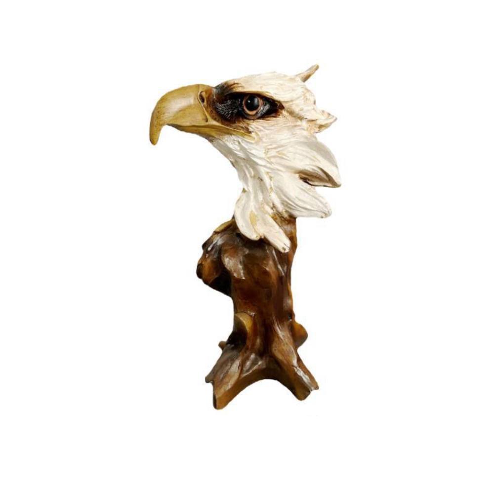 Luxury Simulation Animal Statue Retro Miniatures Figurine Sculpture Tiger Lion Head Ornament  Prop