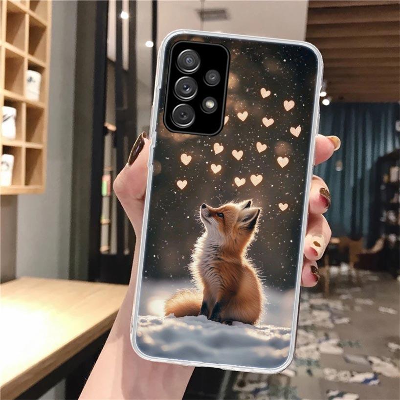 Силиконовый чехол для телефона с изображением лисы для Samsung Galaxy A52 A51 A50S A42 A32 A22 A12 A02S A30S A20S A10S A41 A31 A21S A40 A30 A70 Samsung A20S