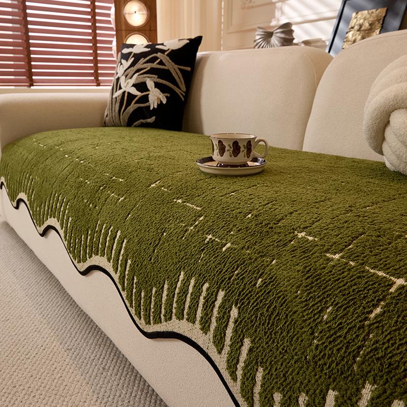 Premium Special-Shaped Sofa Cushion Autumn And Winter  New Non-Slip Plush One-Piece Leather Sofa Cover Cross-Border Special Supply