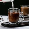 150-450ml Double Wall Glass Coffee Cup with Handle 1pc Heat Resistant High Borosilicate Glass Mug for Cold Juice Milk Coffee