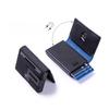 Luxury Men RFID Blocking Card Holder Smart Wallet Carbon Fiber Minimalist Bifold Pop Up Aluminum Credit Card Case with ID Window