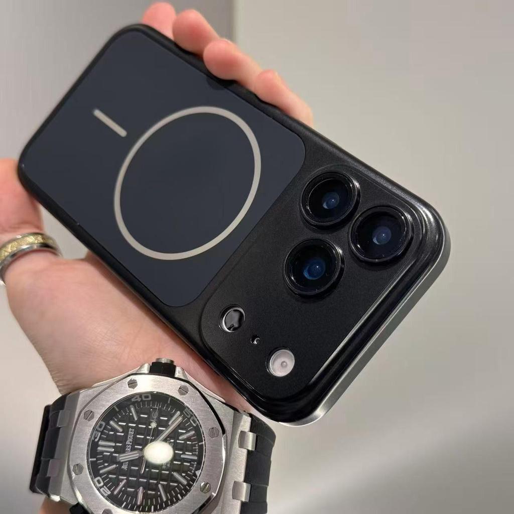 iPhone17 Pro Max Electroplated Magnetic Case with Full Coverage Lens Protection for Apple 16PM Instantly Converts to 17.