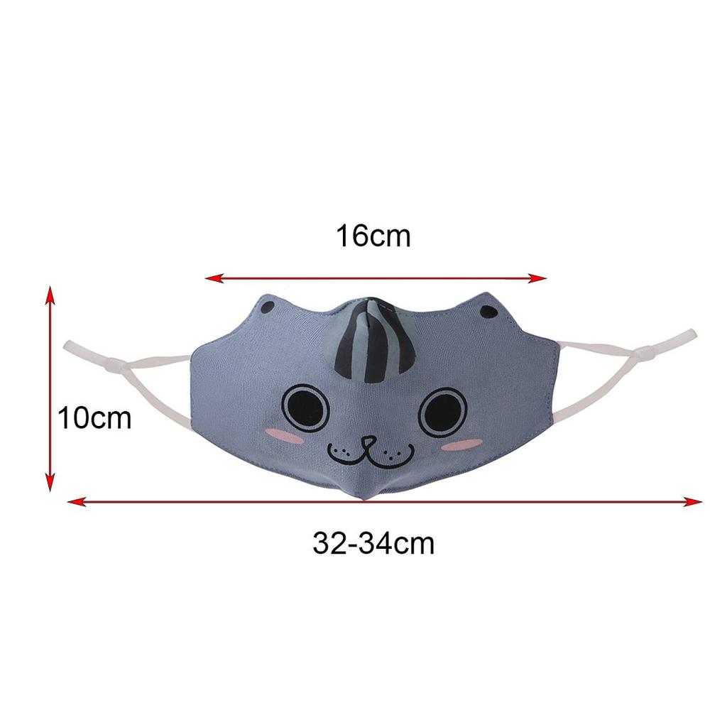 1 Stück Kinder Mädchen Jungen Wiederverwendbare Niedliche Cartoon Maske Atemschutzabdeckung