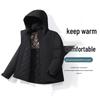 Di Yu Shen Long Winter Graphene Ski Jacket - Thickened, Warm, Rainproof, Casual Hooded Cotton Outerwear for Couples