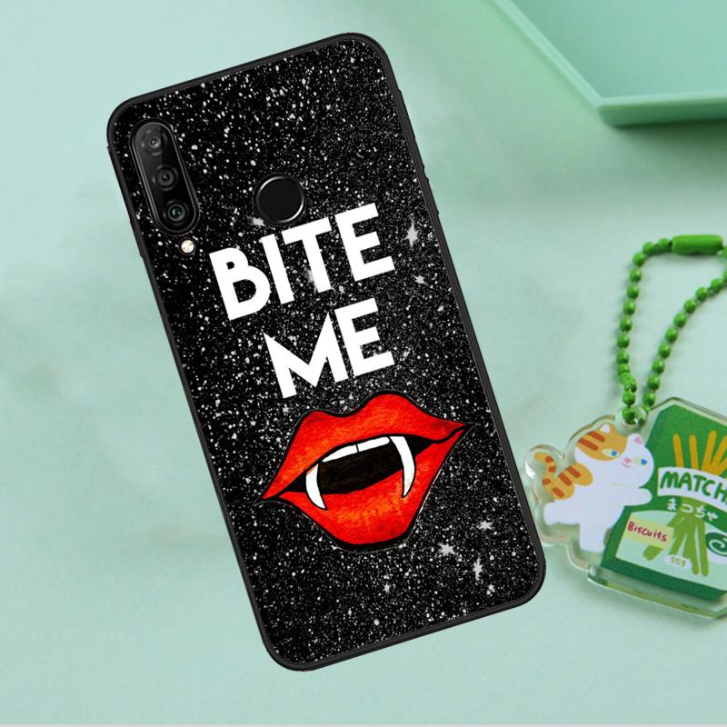 Sexy Vampire Lips For Huawei Nova 10 9 SE 5T 12s 12i 11i Y91 Y90 Y60 Y70 Y72 Y61 P20 P40 P30 Lite P60 Pro Case