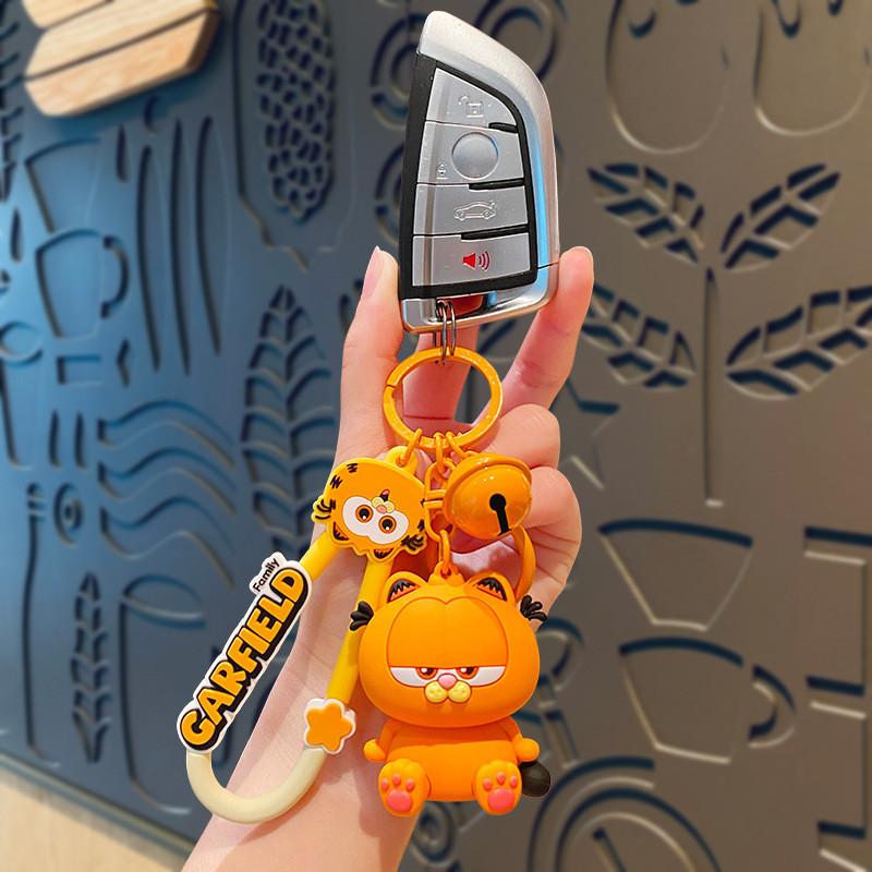 Adorable Garfield Keychain With Creative Cartoon Design Perfect For Birthdays And Holidays