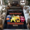 Teletubbies Customizable Name Floor Mat Design for Outdoor Game Room Study Room Kitchen Anti-slip Rug Anime Office Decor Birthday/Christmas Gift