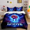 "There Is Power In the Name of Jesus Set" Bedding Set (1 Duvet Cover, 2 Pillowcases, Duvet Not Included)