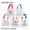 5/10/20pcs Double-sided Graffiti Bag & Colored Pen DIY Handcraft Coloring Painting Kit Birthday Party Creative Art Supplies XJM