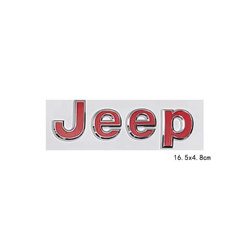 New16.5cm Car Side Body Trunk Sticker Badge for JEEP Logo Wrangler Grand Cherokee Compass Renegade Patriot Rubicon Liberty JK XJ