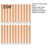 Candle Wick Centering Tool 22 Pcs Wood Wicks Sustainable with Metal Natural Bases Handmade Smokeless Wooden for DIY Making Woodwick Candles