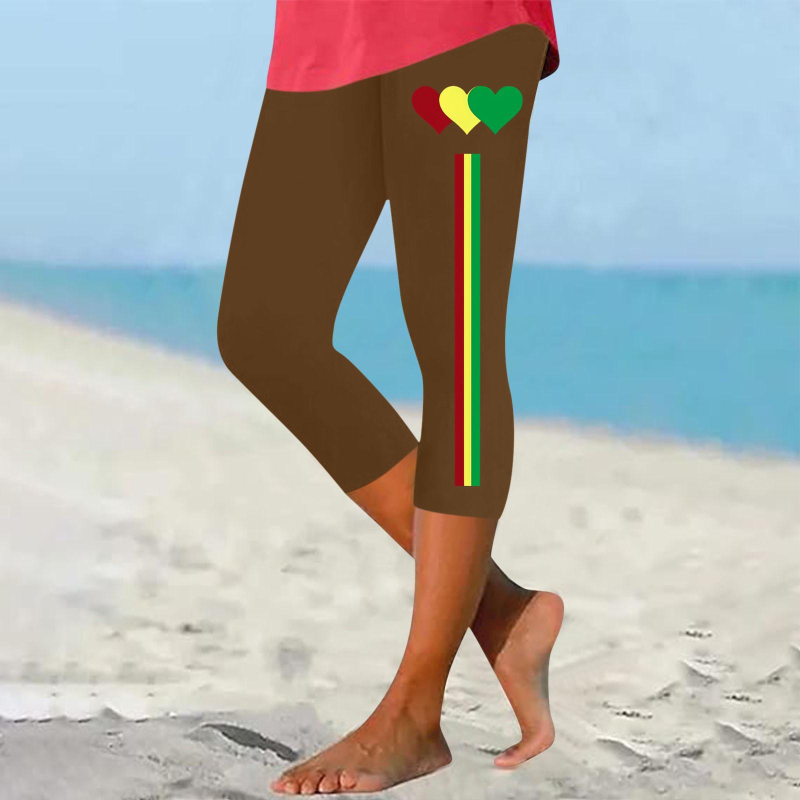 

Леггинсы для женщин, хлопок, стрейч, с высокой талией, женские капри на лето, наряд на июнь XXL кофейный