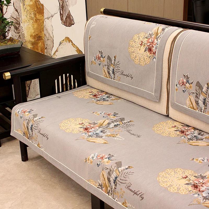 

Желтый чехол для дивана, вышивка, чехлы для гостиной, декоративный шенилл, полузакрытый, чехол для подушки дивана, Househo 70x70cm for Armrest светло-серый