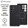 YTF-carbon Luxury Real Kevlar Case for Samsung Galaxy S26 Ultra/S26Plus/S26, Aramid Fiber Magnetic MagSafe Cover